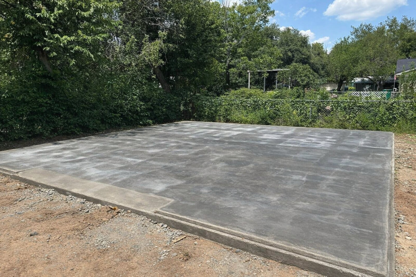 Slab foundation building in Fayetteville, AR